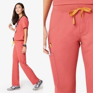 FIGS Coral Kade Scrub Straight Leg Pants Size XS Tall